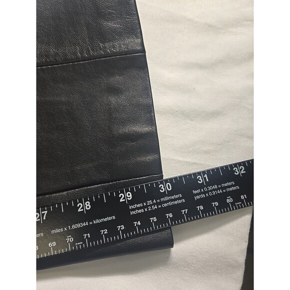 Croft and Barrow Lambskin Leather Pants Women's Size 8 Straight Lined High Waist - Picture 8 of 12